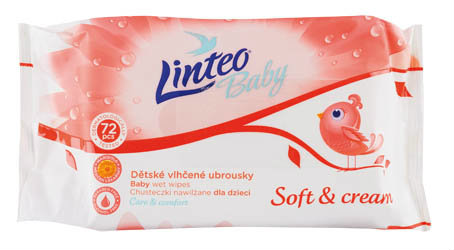 Linteo Baby detské vlhčené utierky 4 x 72 ks