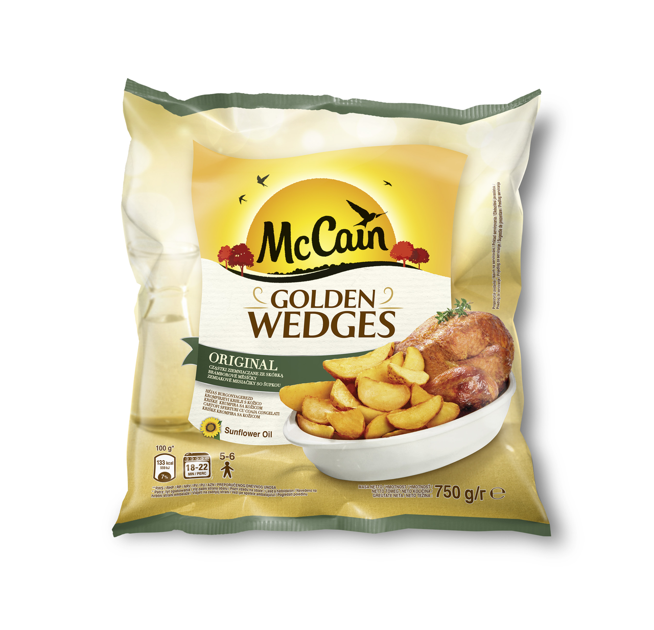 McCain Golden Wedges Original zemiakové mesiačiky mraz. 750 g