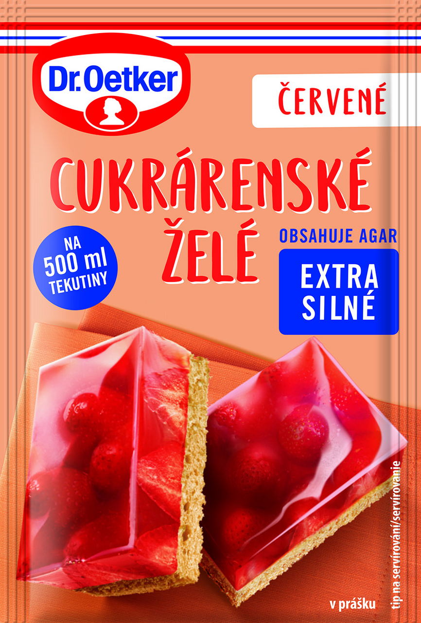 Dr. Oetker Cukrárske želé červené 36 x 10 g