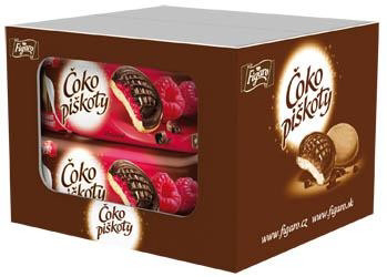 Figaro Čoko Piškóty malina 6 x 147 g