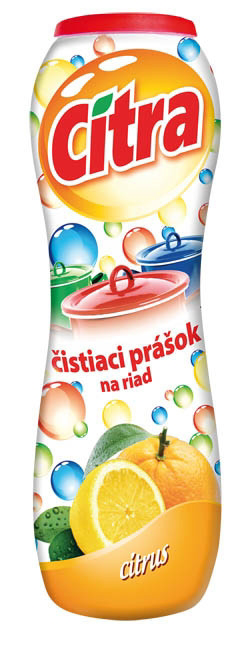 CITRA Citrus čistiaci prášok na riad 4 x 400 g