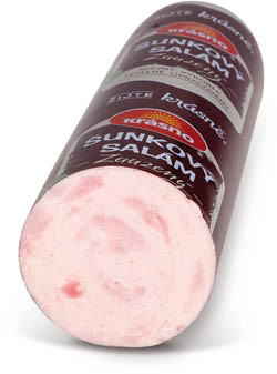 KRÁSNO Šunková saláma zaúdená chlad. váž. cca 2,5 kg