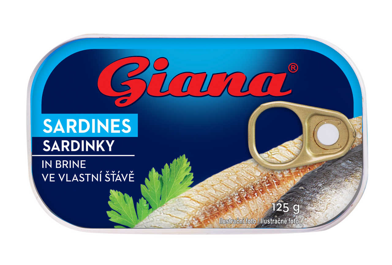 Giana Sardinky vo vlastnej šťave 10 x 125 g