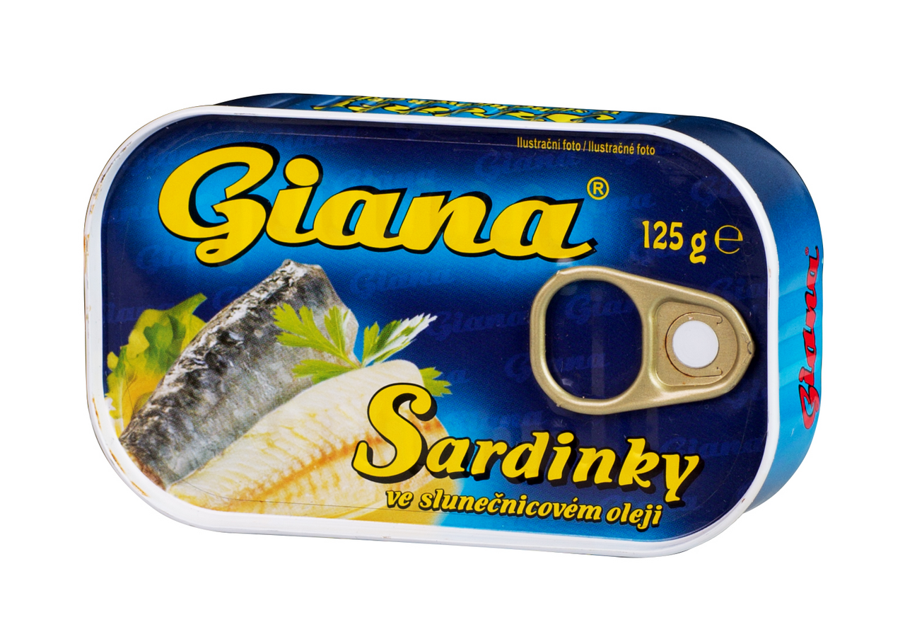 Giana Sardinky rastlinný olej 10 x 125 g