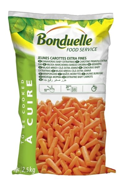 Bonduelle Mrkva mladá celá mraz. 2,5 kg