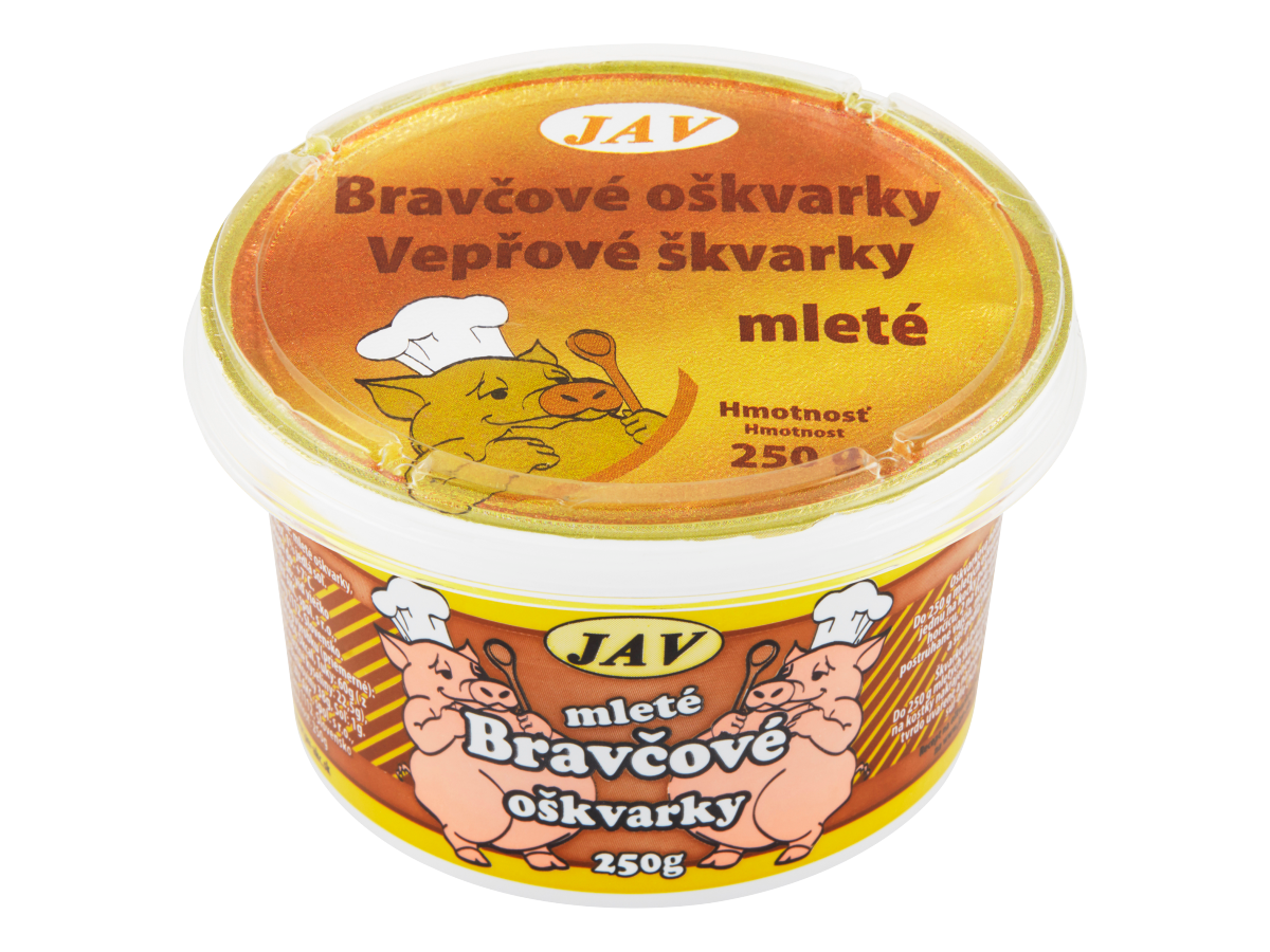 JAV Oškvarky bravčové mleté chlad. 250 g