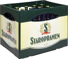 Staropramen pivo nealkoholické 20 x 500 ml SKLO