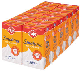 rajo Smotana na šľahanie UHT živoč. 30 % chlad. 1 l