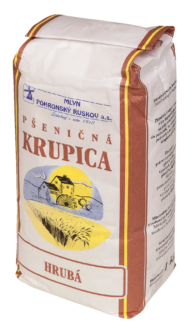 MLYN POHRONSKÝ RUSKOV Pšeničná krupica hrubá 10 x 1 kg