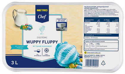METRO Chef Wuppy fluppy zmrzlina mraz. 3 l