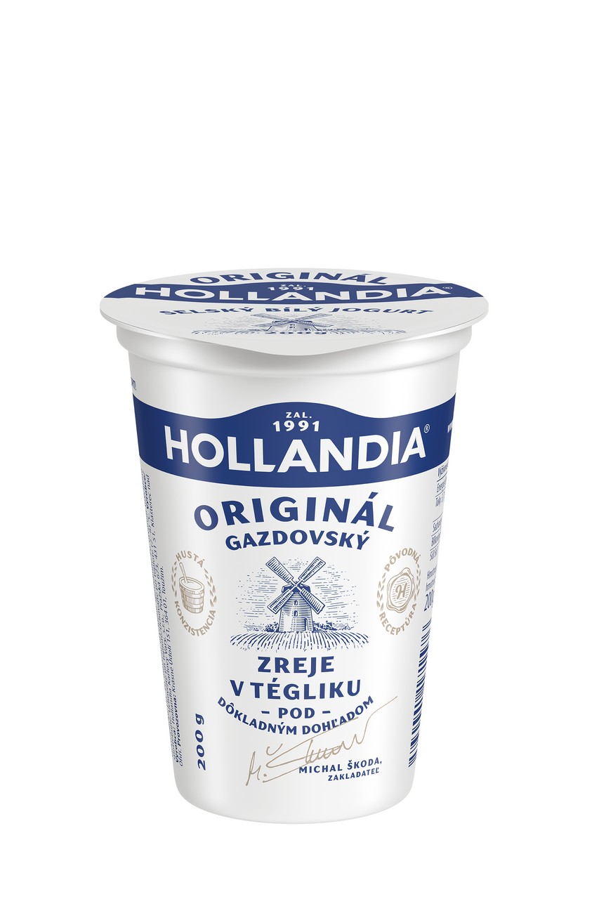 Hollandia Gazdovský jogurt biely 3,5 % chlad. 10 x 200 g