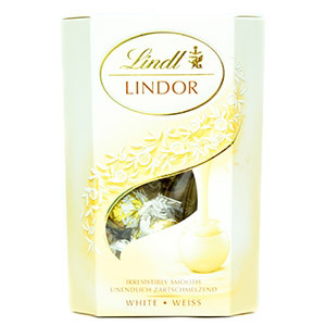 Lindt Lindor Čokoládové pralinky biela čokoláda 200 g