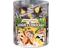 TOL Lízanky srdiečka banán a čokoláda 125x 8 g