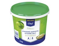 METRO Chef Kapusta kyslá biela 85% chlad. 5 kg vedro
