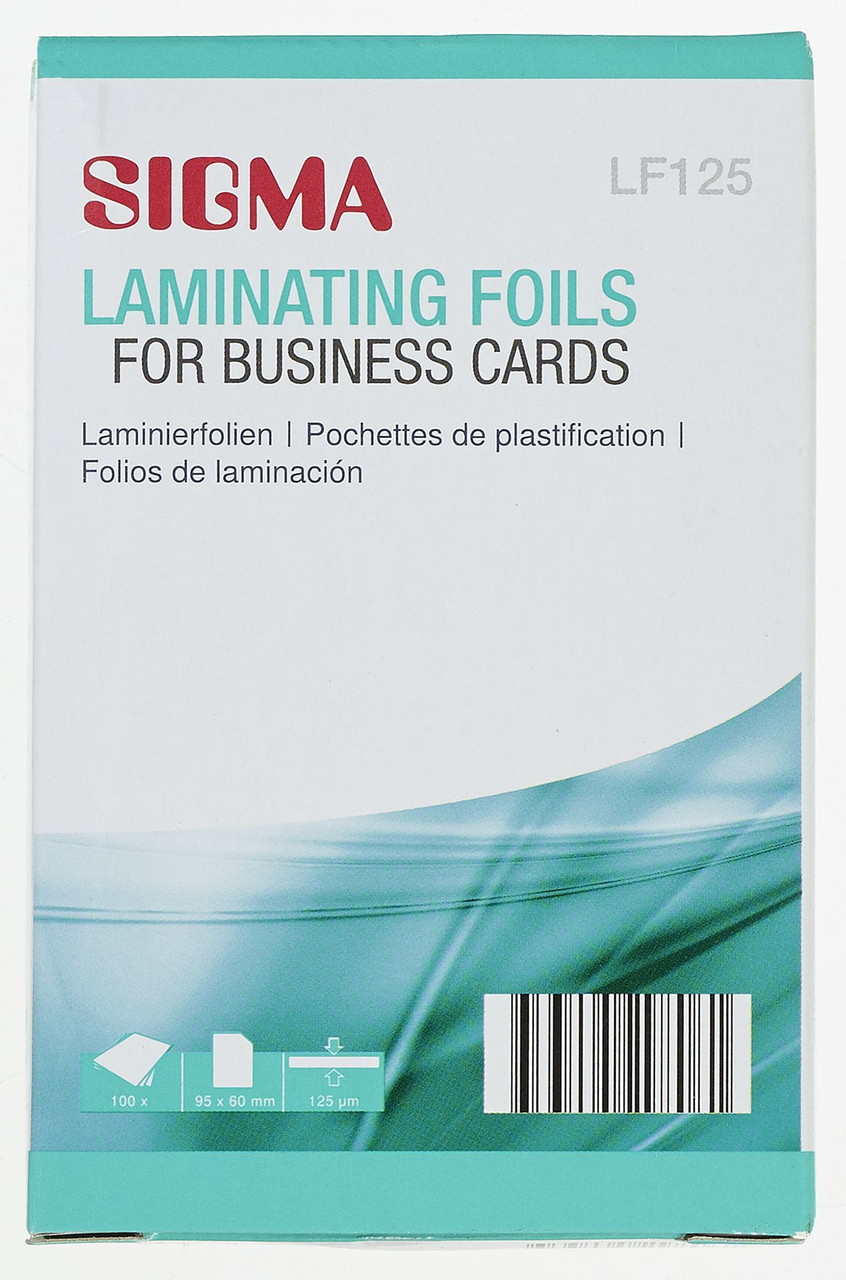 SIGMA Fólia laminovacia LF125 90x 60 mm 100 ks