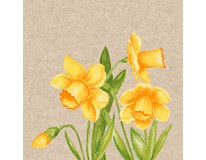 Duni Servítky Daffodil 3-vrstvové 33 cm 25 ks