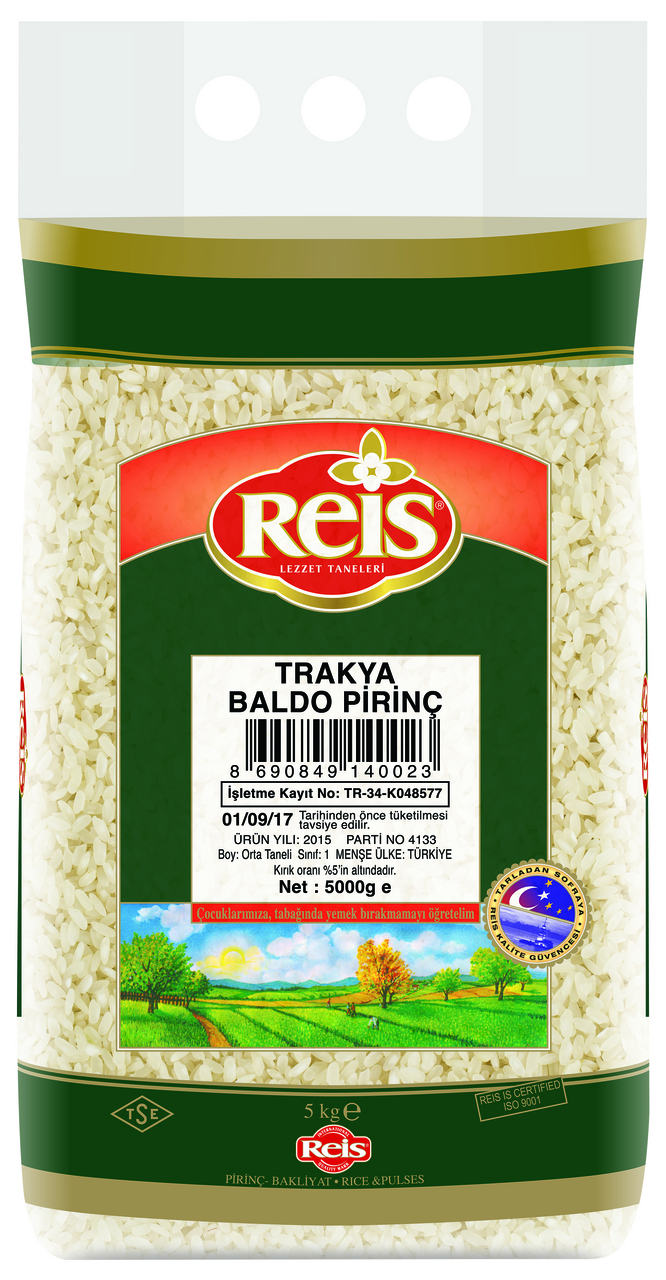 REİS Trakya Baldo Pirinç 5Kg
