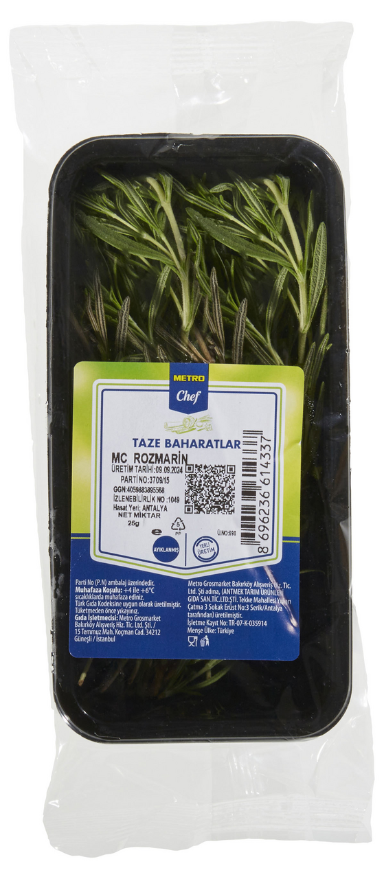 METRO Chef Taze Baharat Rozmarin (Biberiye) 25 G