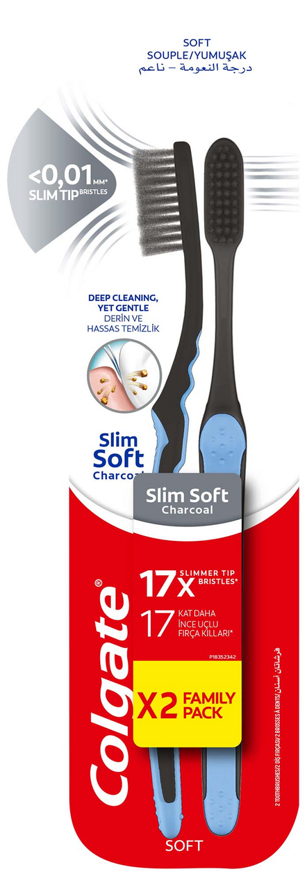Colgate Mikro İnce Diş Fırçası 1+1 Black