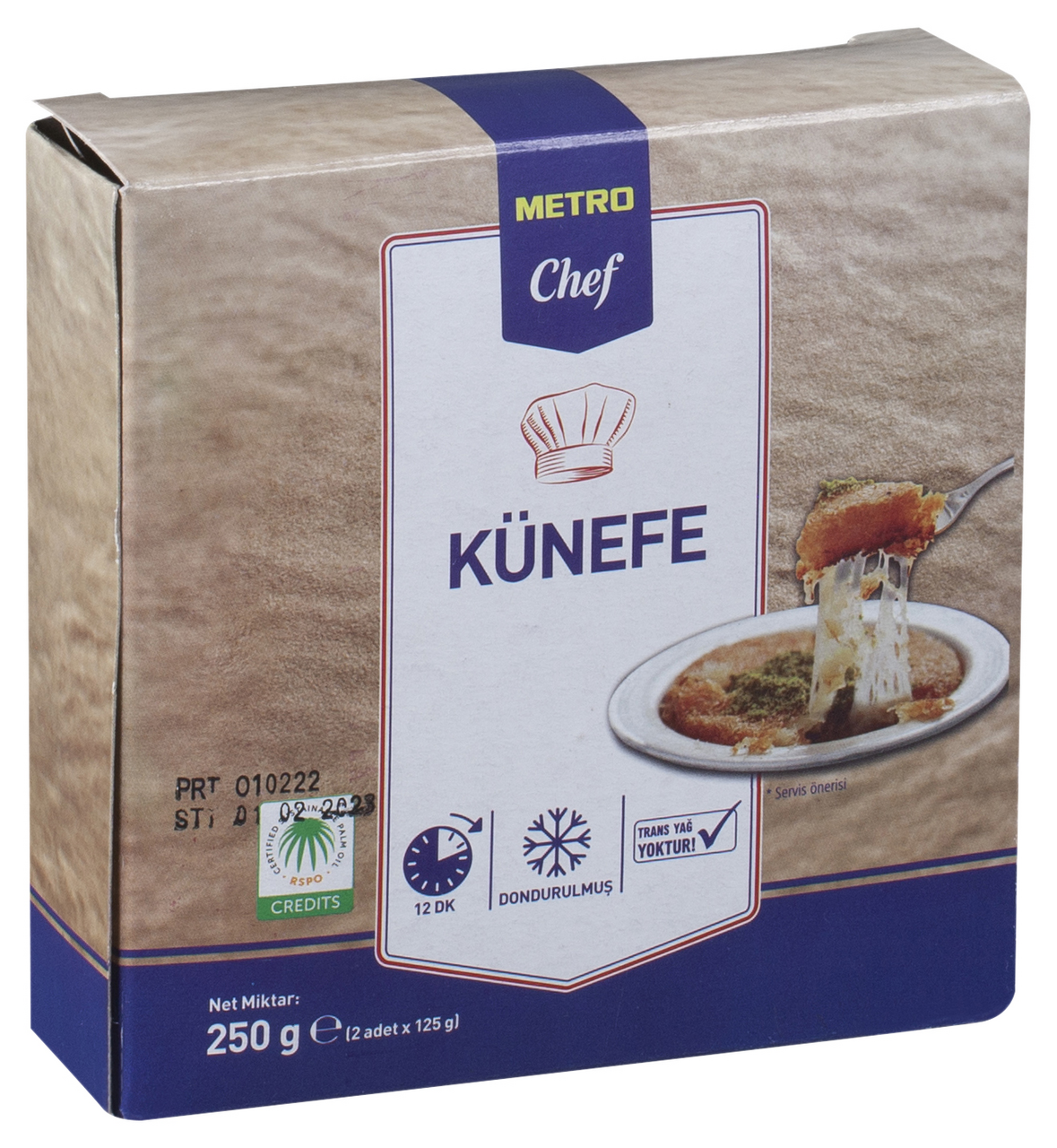 METRO Chef Dondurulmuş Künefe 2 Li