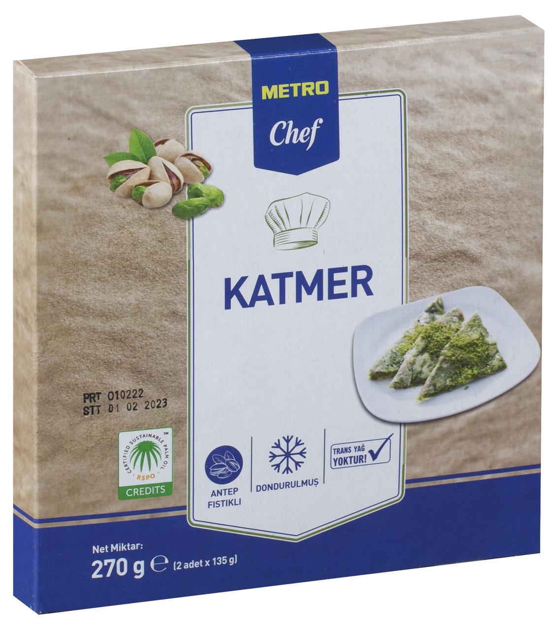 METRO Chef Dondurulmuş Katmer 2 Li