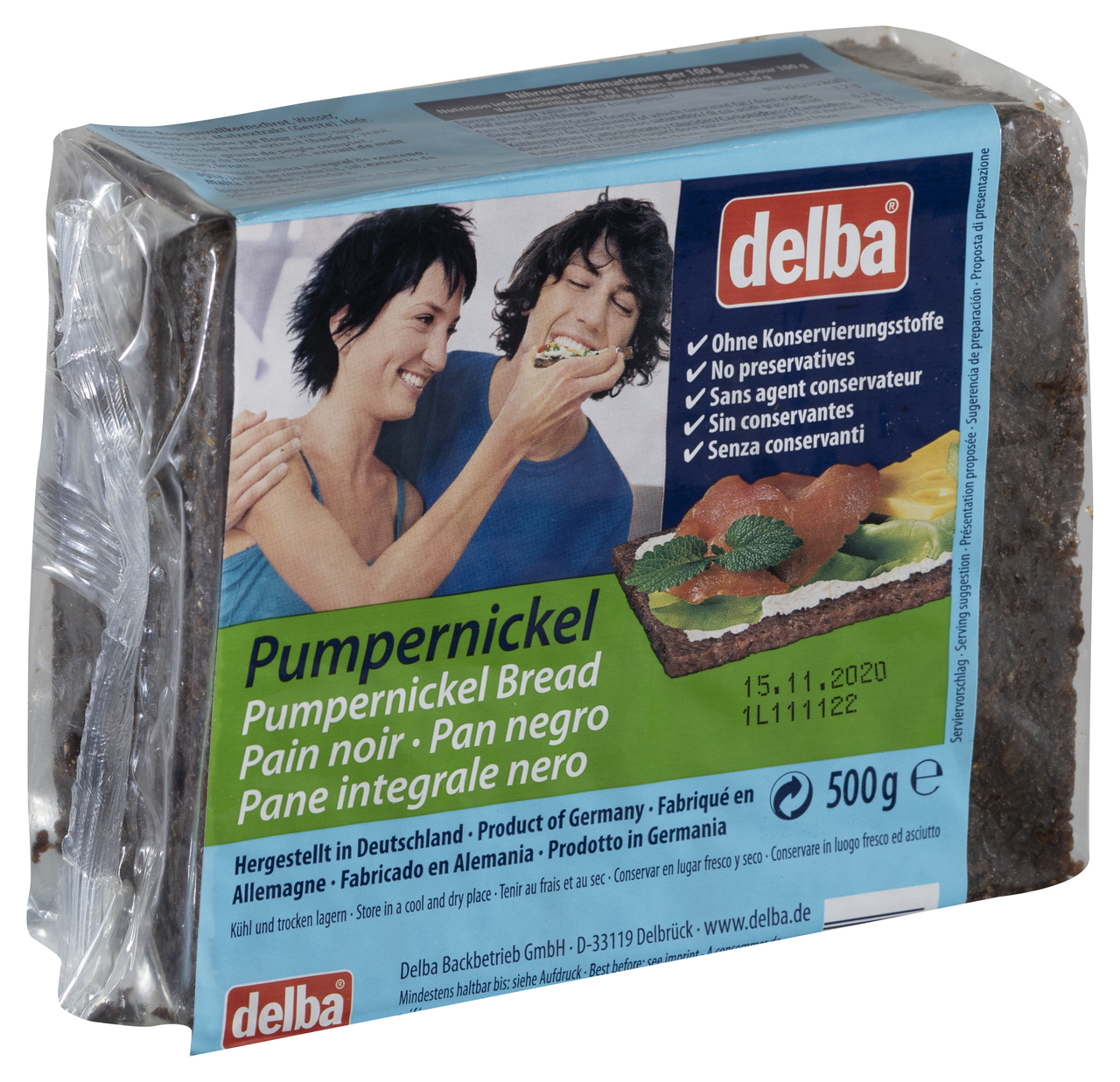 delba Tam Tahıllı Çavdar 500 G Siyah