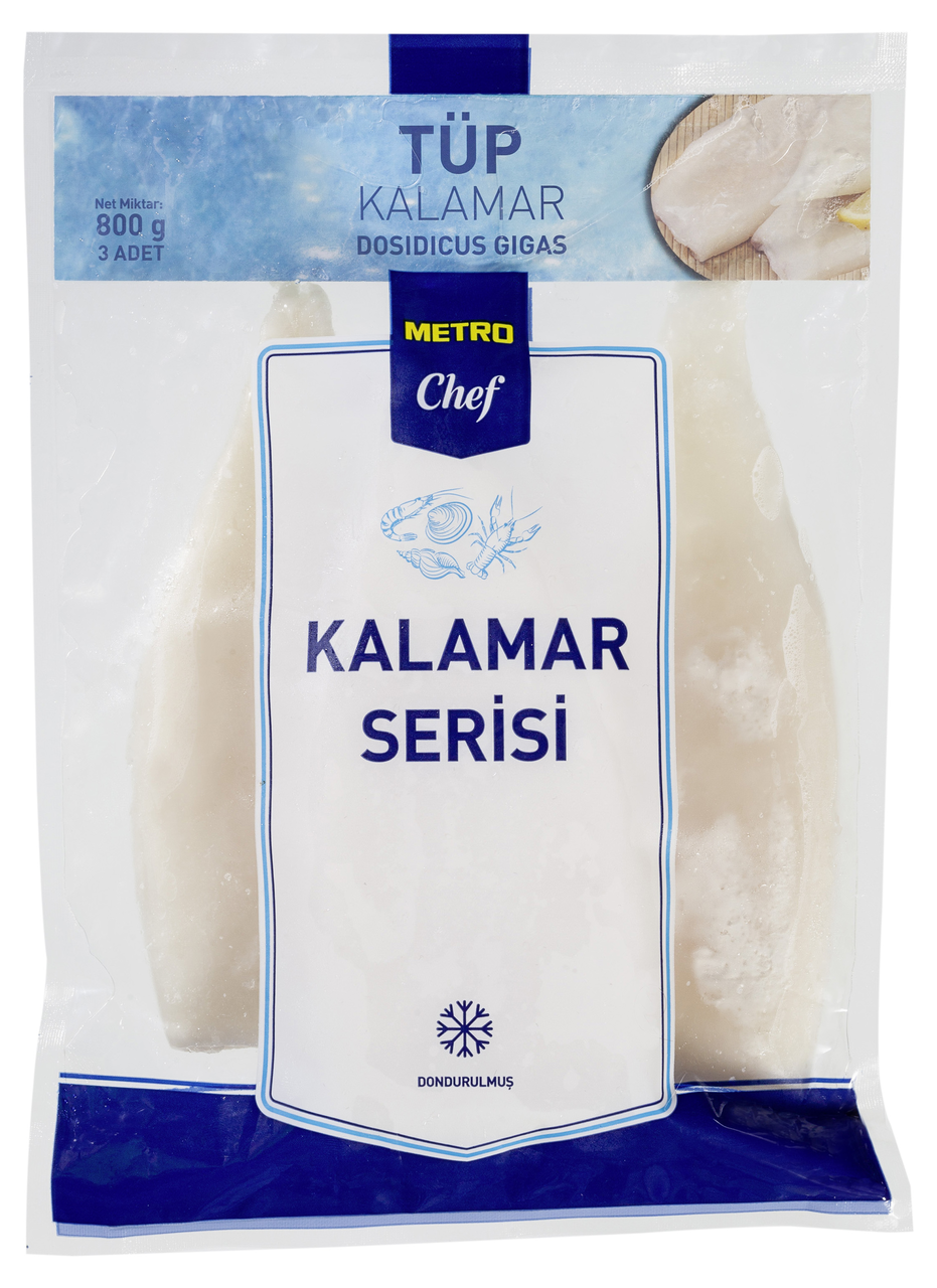 METRO Chef Dondurulmuş Gigas Tüp Kalamar 800 G