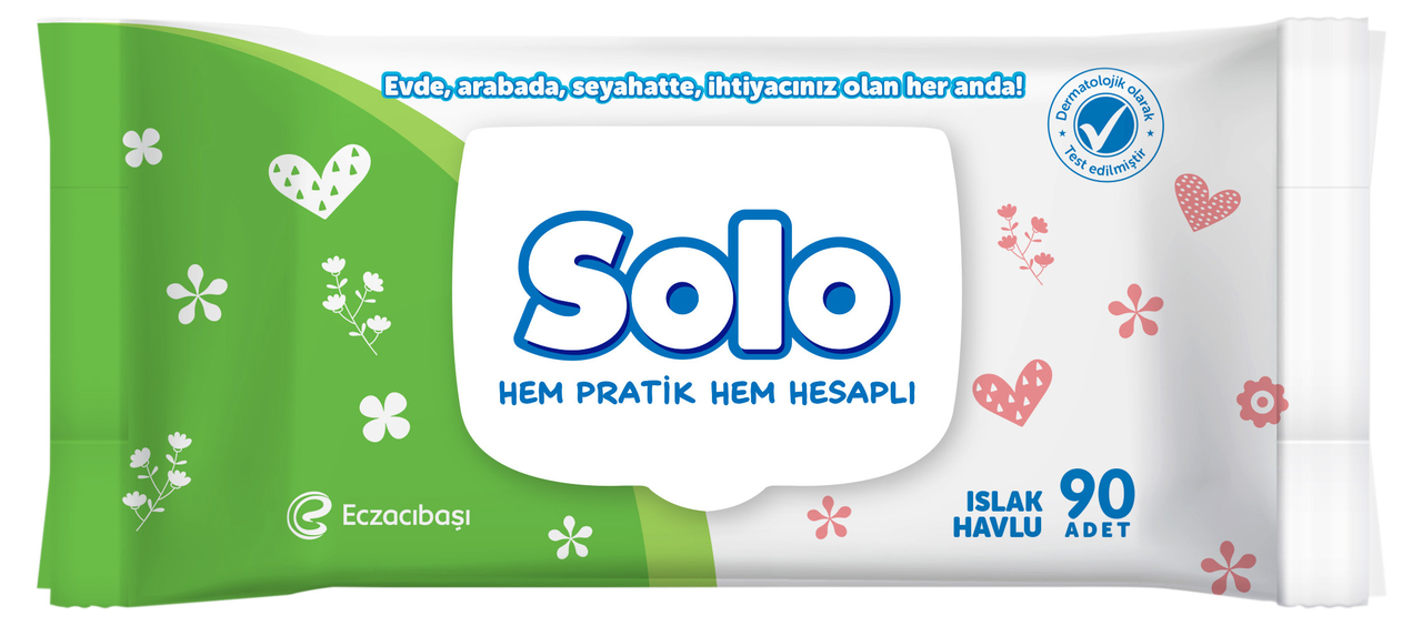 Solo Islak Havlu 90Adet