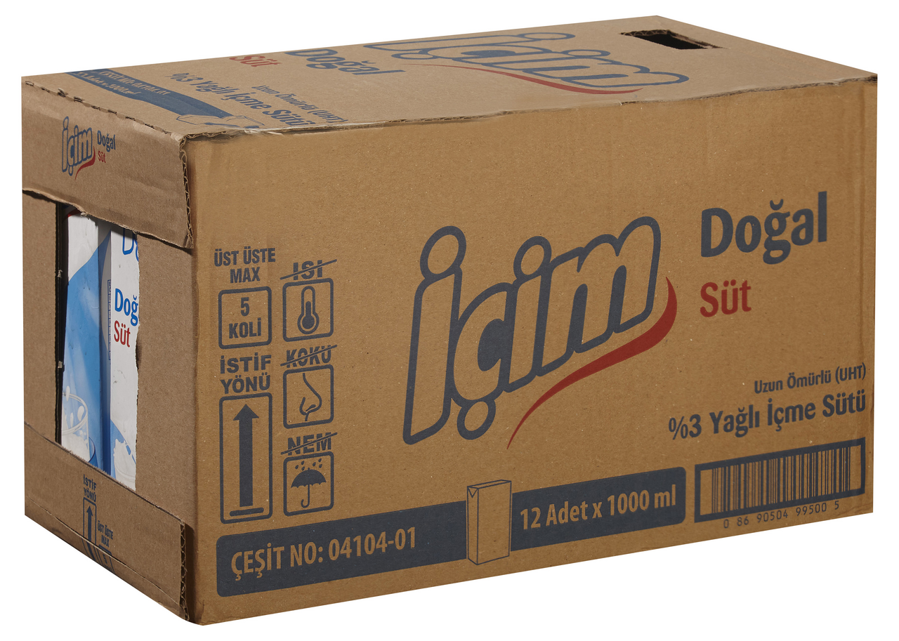 İçim Süt 12 X 1 L