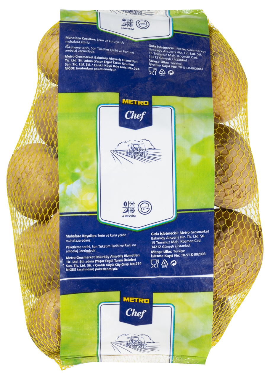 METRO Chef Patates Kızartmalık 3 Kg Filede