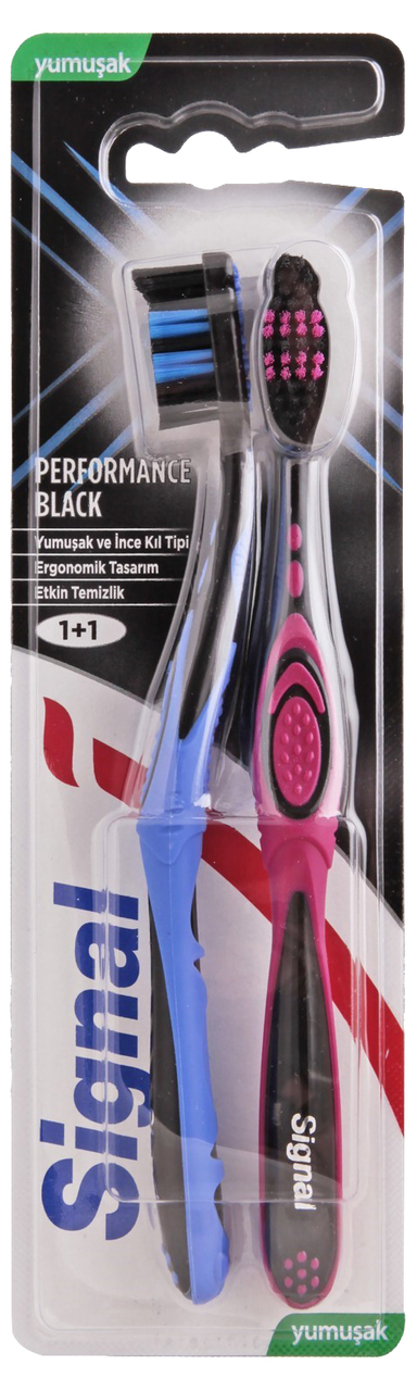 Signal Diş Fırçası Performance Black 1+1