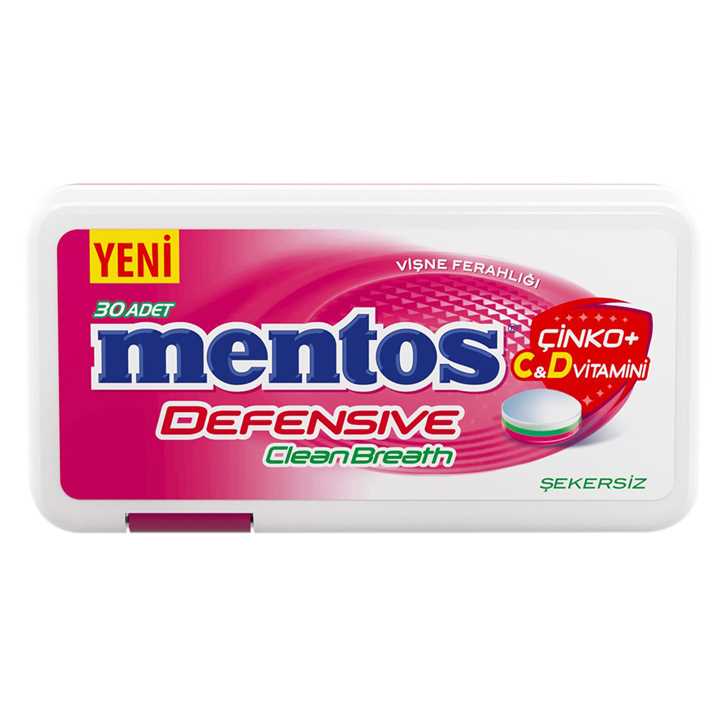 Mentos Cleanbreath Çinko+C&D Vitaminli 21G