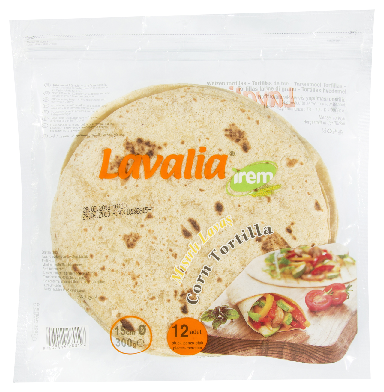 Lavalia Lavaş 12Li 15Cm Mısırlı