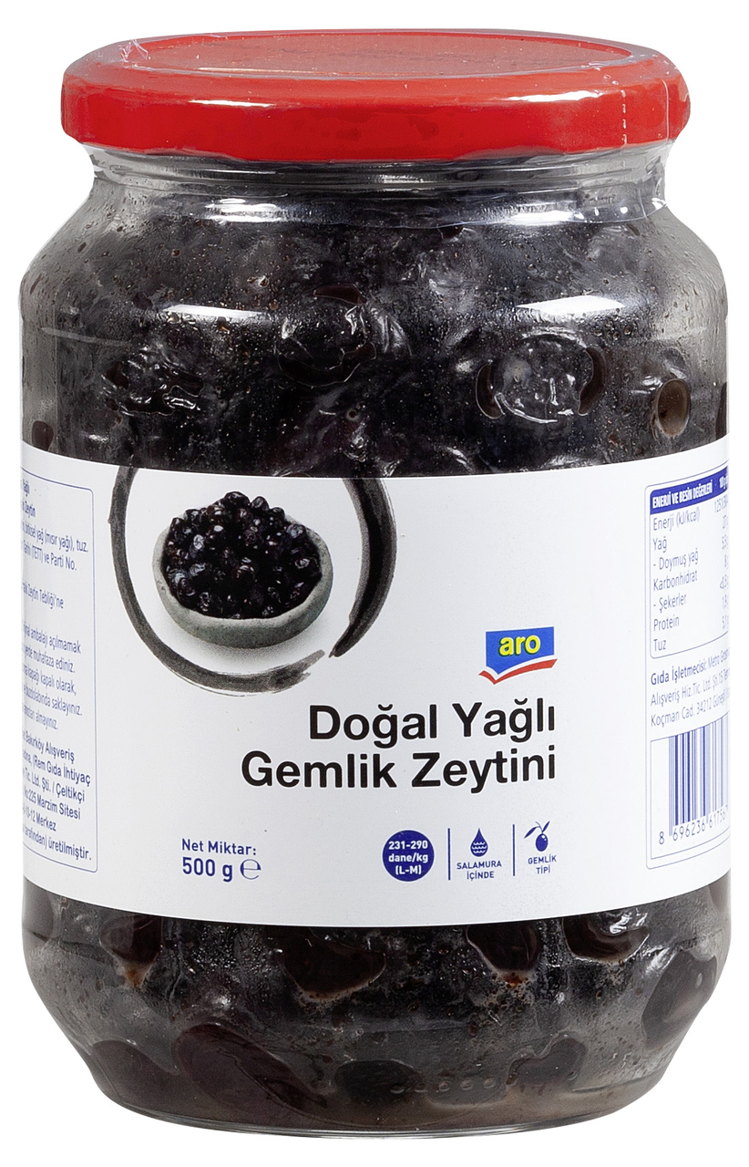 aro Yağlı Sele Zeytin 500 G 231-290