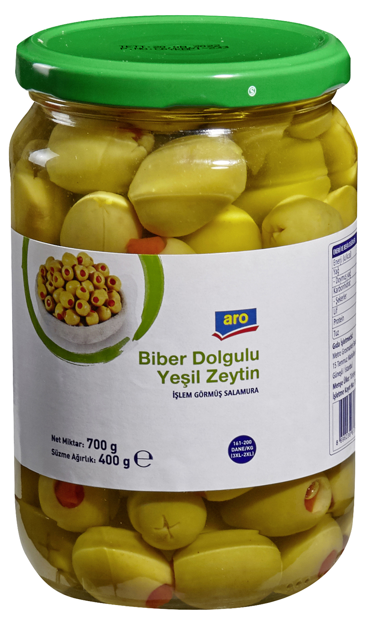 aro Biber Dolgulu Zeytin 700 G 161-200