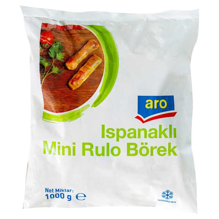 Aro Mini Rulo Börek Ispanaklı 1KG