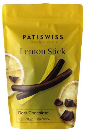 Patiswiss Bitter Çikolata Kaplı Stıck Limonlu 80G
