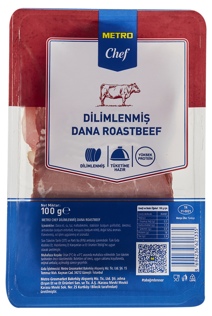 METRO Chef Roast Beef 100 G Dilimli