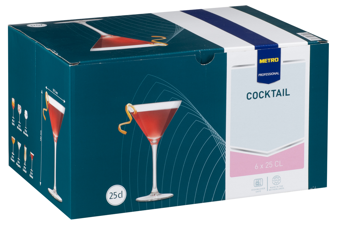 METRO PROFESSIONAL Martini Kadeh 6Lı