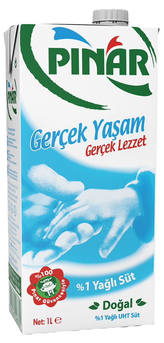 PINAR Süt 1 L Yarım Yağlı %1