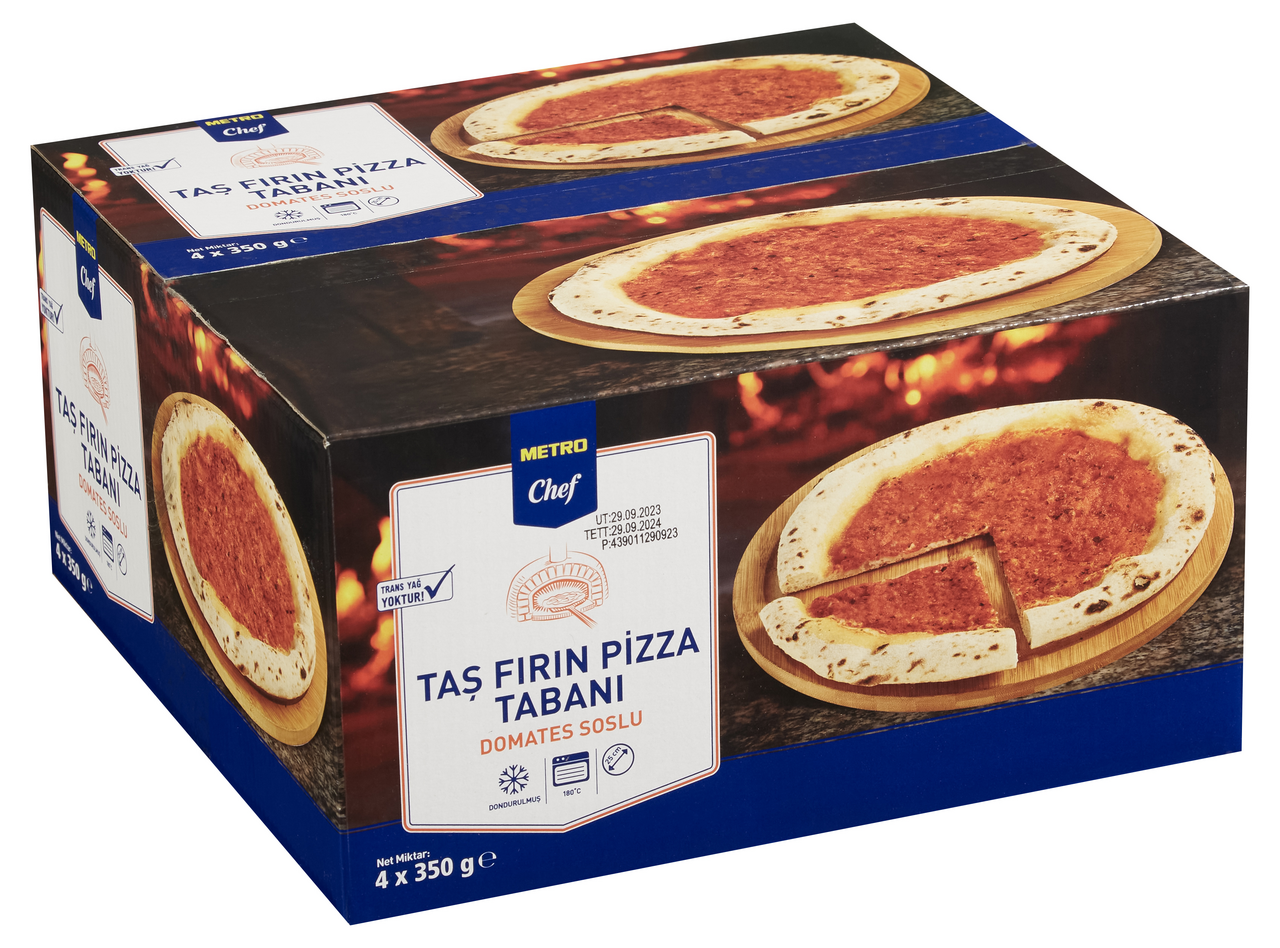 METRO Chef Dondurulmuş Pizza Tabanı 4Lü 350 G