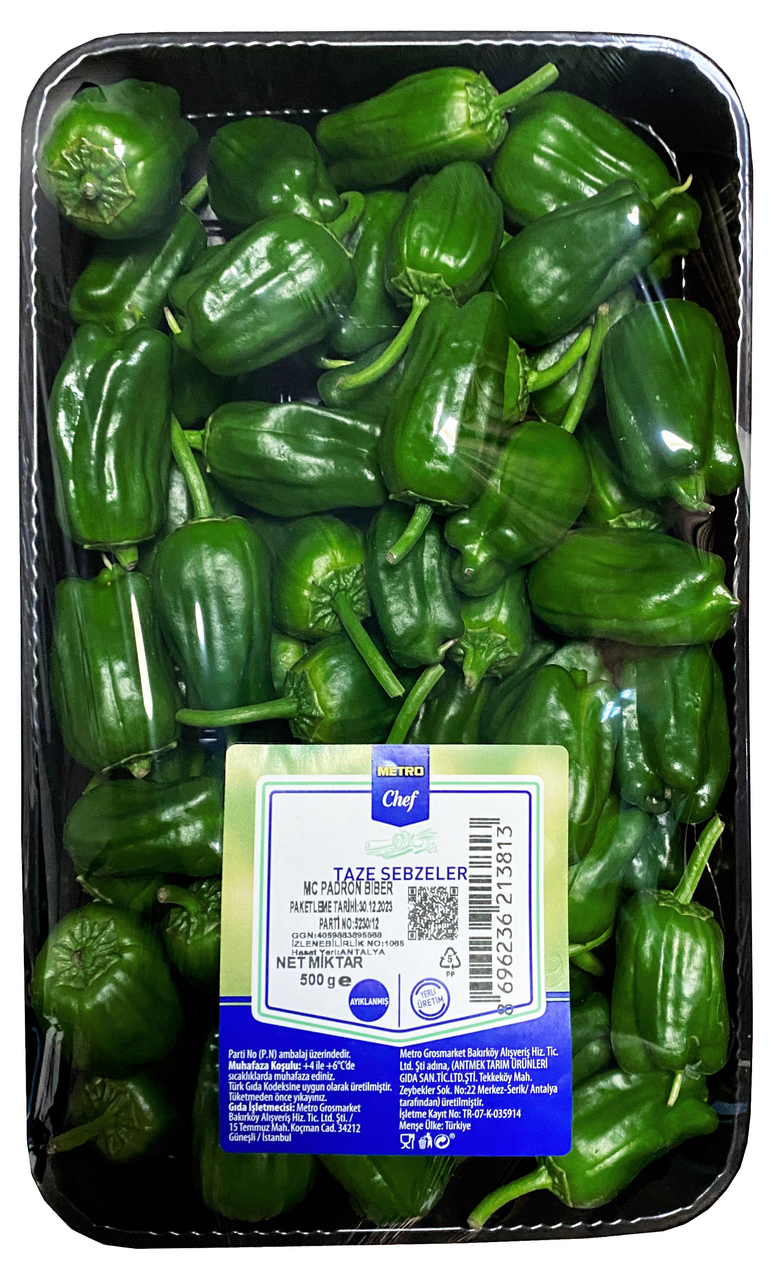 METRO CHEF Padron Biberi 500 G
