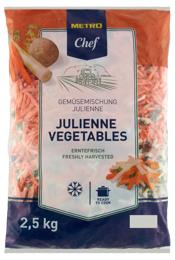 METRO Chef Dondurulmuş Julienne Mix 2,5 Kg