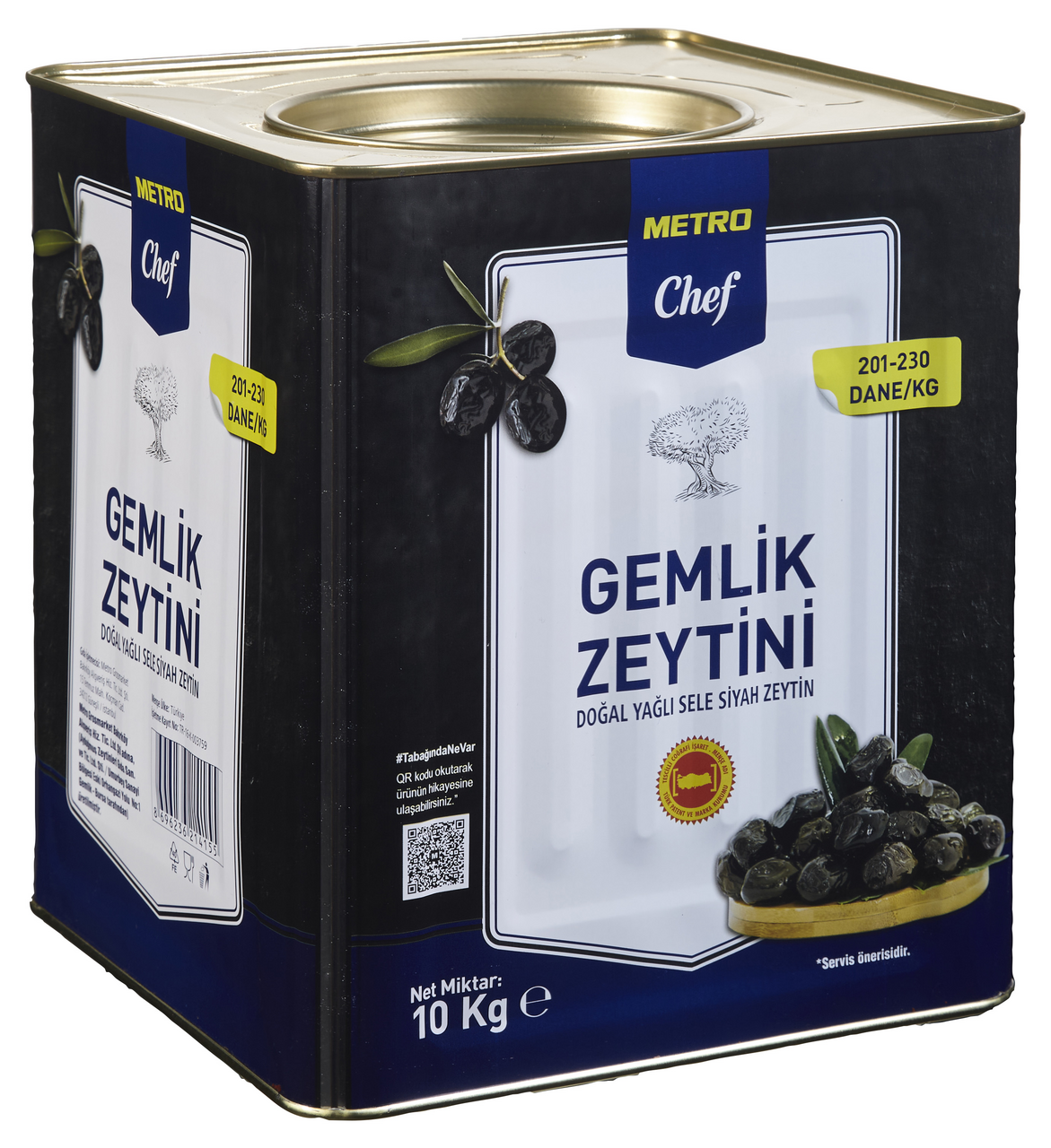 METRO Chef Coğrafi İşaretli Gemlik Zeytini 10 Kg 201-230
