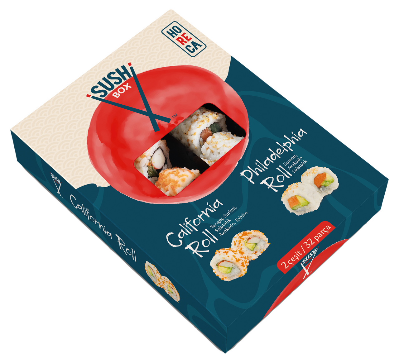 ISUSHI Dondurulmuş Sushi 32*24 G Mix