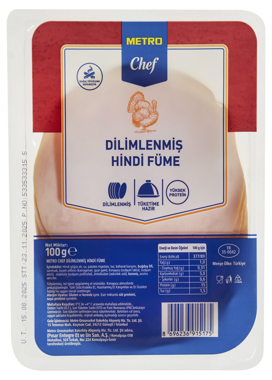 METRO Chef Hindi Füme 100 G Dilimli