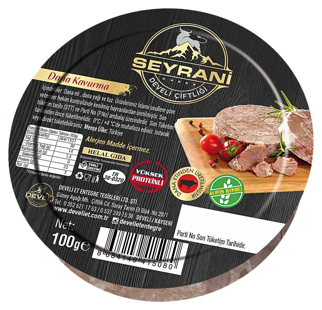 Seyrani Dana Kavurma 100 G Dilimli