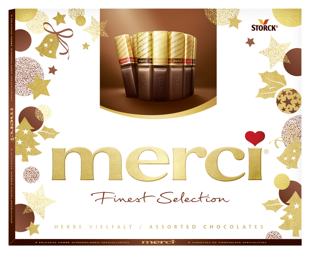 MERCI Цукерки асорті з темного шоколаду 250г