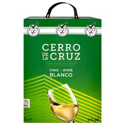 Cerro de la Cruz Вино BiB Blanco Seco біле сухе 11% 5л