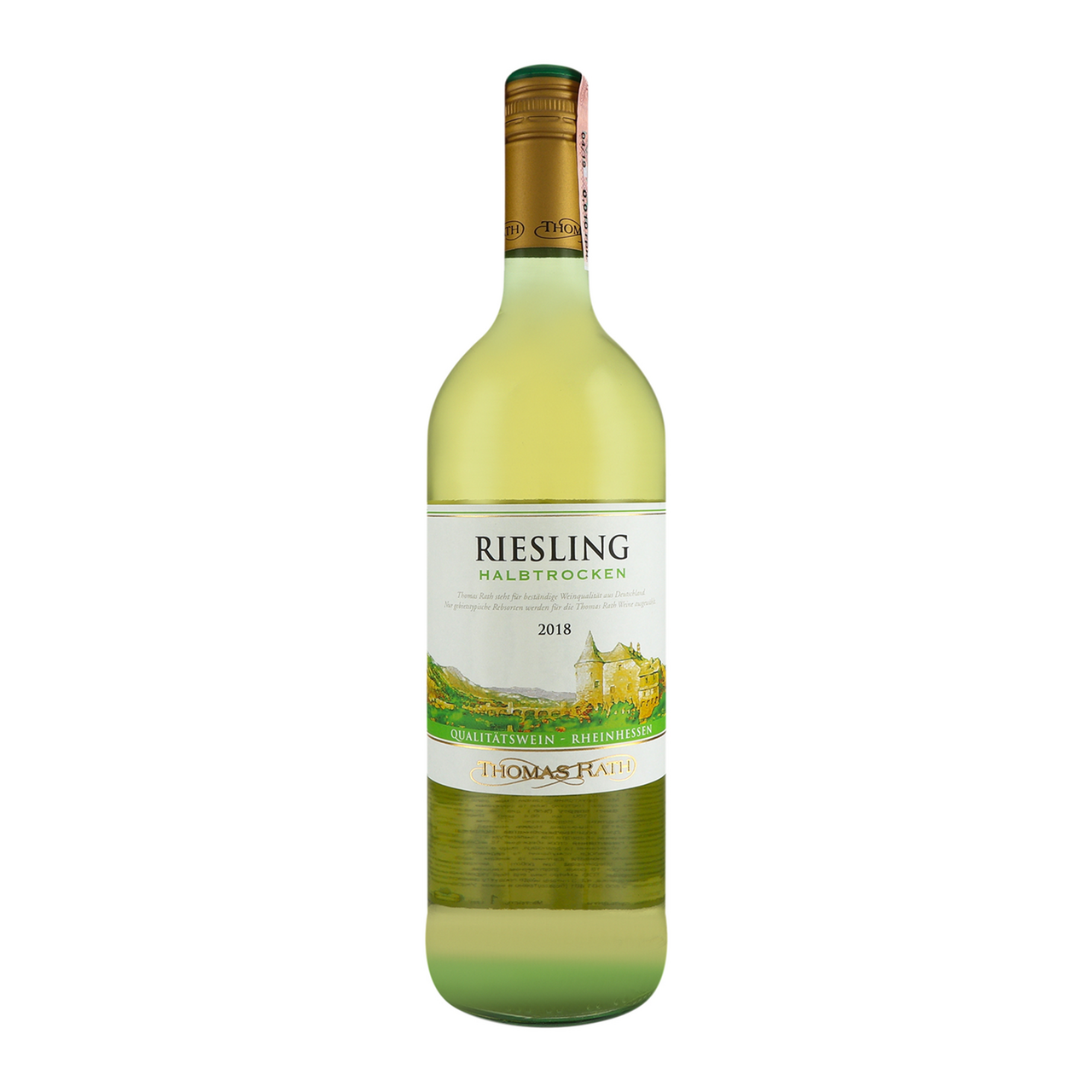 Thomas Rath Вино Riesling Halbtrocken біле напівсухе 12% 1л